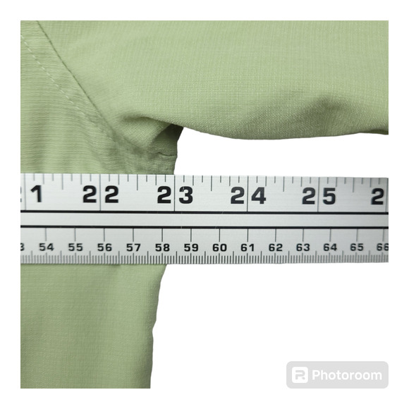 Cubavera Men's Short Sleeve Button-Up Shirt Size Large Green Casual Resort Wear - Picture 12 of 13